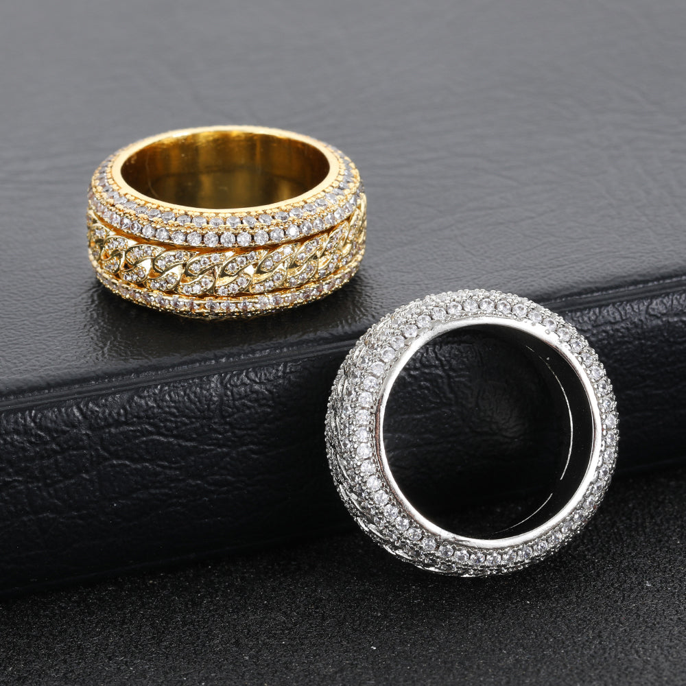 Rotatable Cuban Ring