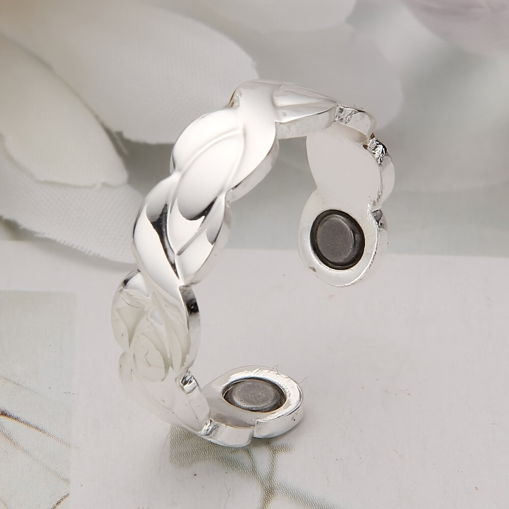 Copper Magnetic Ring for Women, Adjustable Copper Ring Ladies Fingers Thumb Copper Jewelry Gift for Loved One