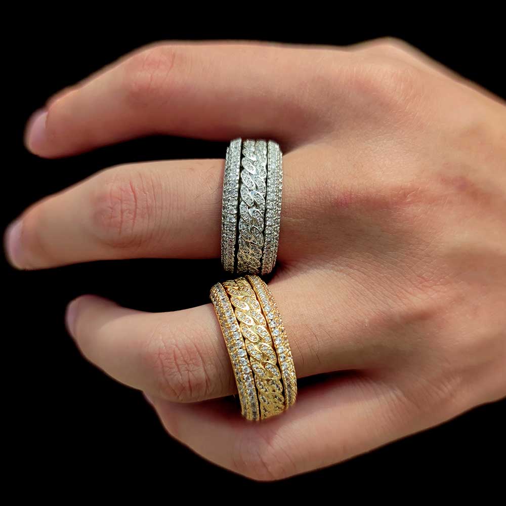 Rotatable Cuban Ring