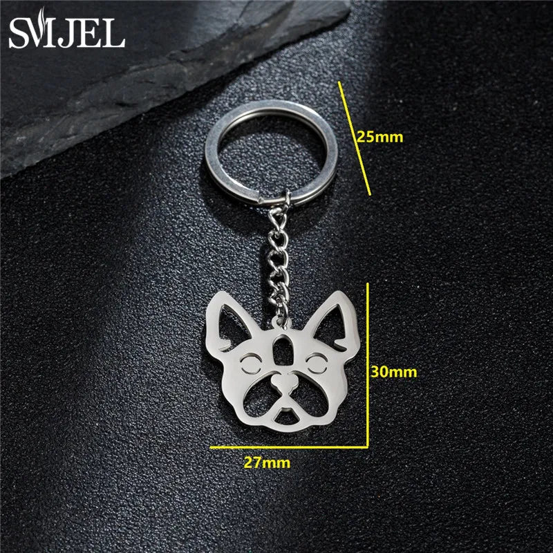 Cartoon Kitten Keychain Fashion Animal Key Chain Creative Happy Cat Pendant for Women Car Keyring Purse Bag Accessories DIY Gift