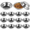 15Pcs Pet Bowls Stainless Steel