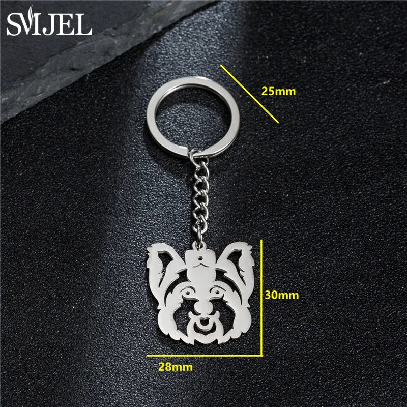 Cartoon Kitten Keychain Fashion Animal Key Chain Creative Happy Cat Pendant for Women Car Keyring Purse Bag Accessories DIY Gift