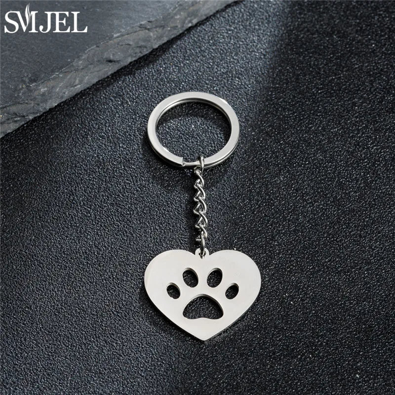 Cartoon Kitten Keychain Fashion Animal Key Chain Creative Happy Cat Pendant for Women Car Keyring Purse Bag Accessories DIY Gift