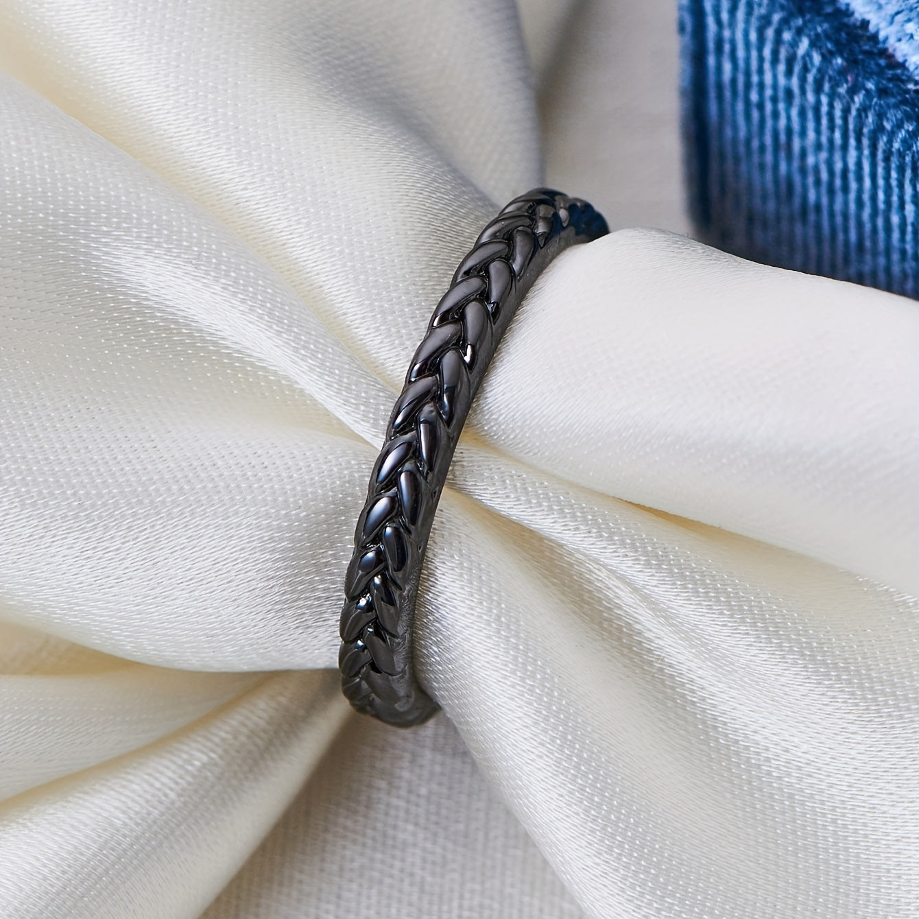 Simple Temperament Finger Ring Braided Copper Hand Jewelry Decor For Women