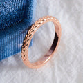 Simple Temperament Finger Ring Braided Copper Hand Jewelry Decor For Women