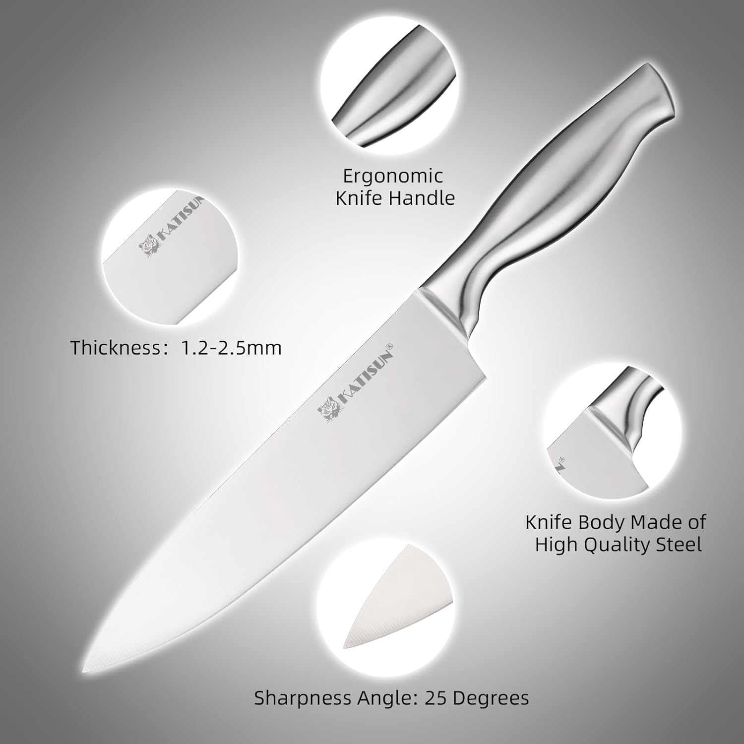 15 Pieces Knife Set With Block